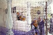 Carl Larsson i sundborrns kyrka-interior fran sundborns kyrka USA oil painting artist